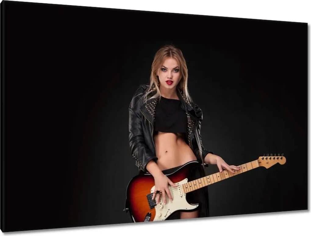 Képek 120x80 Csaj Elektromos gitár