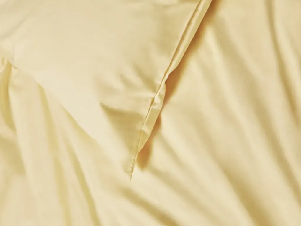 Pamut ágynemű CALMORA világossárga Ágyneműhuzat mérete: 2 db 70 x 90 cm | 160 x 200 cm