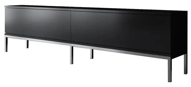 TV szekrény Lord - Black, Silver