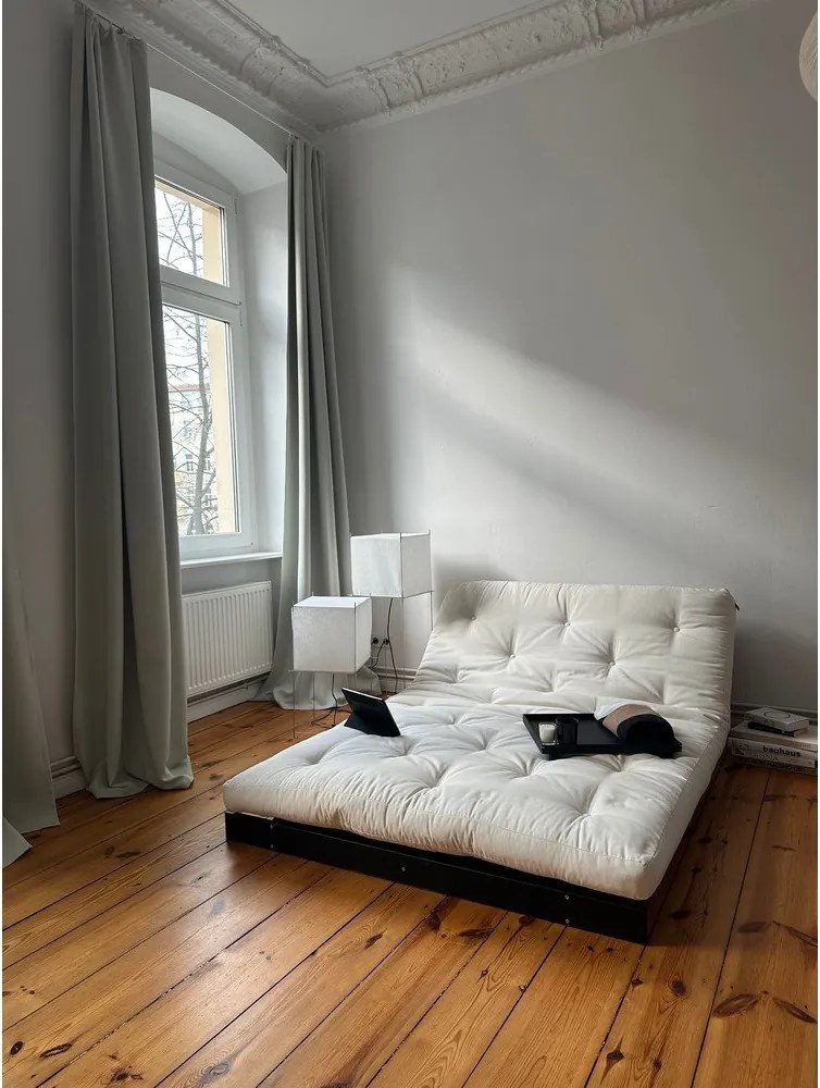 Zöld kinyitható kanapé 140 cm Roots Black Night – Karup Design