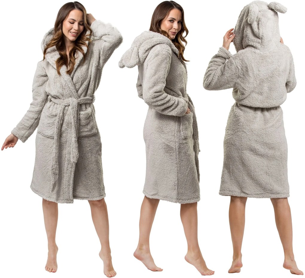 Teddy Grey Women fürdőköpeny S/M