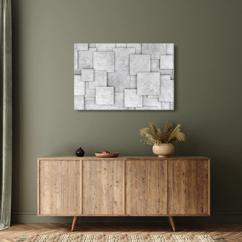 Kép - Betoncsempék absztrakciója (90x60 cm)