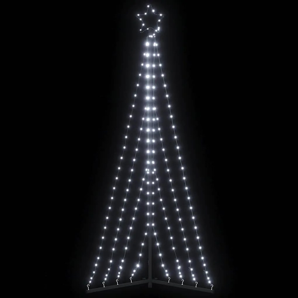 hideg fehér LED karácsonyfa 339 LED 182 cm