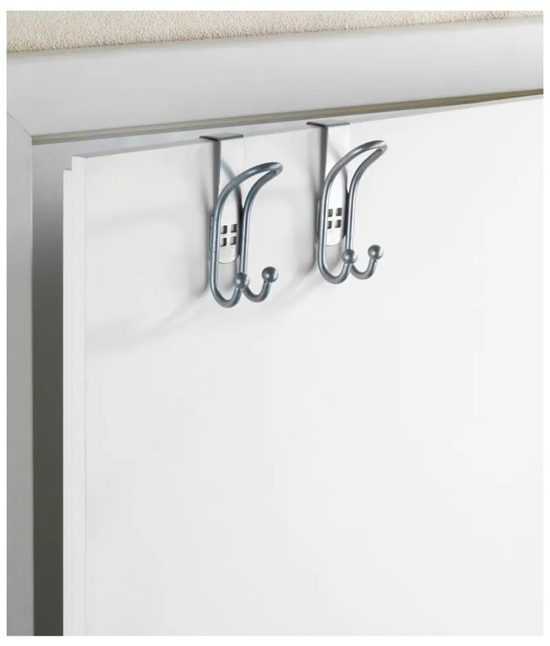 Door Hook 2 db-os ezüstszínű akasztó szett ajtóra - Wenko