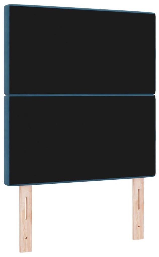 Bársony Fejtámla Argyle fejtámlával Sötétkék 80 cm Bársony