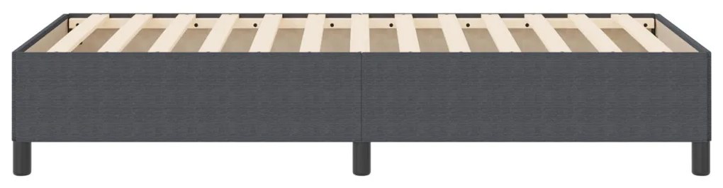 vidaXL Ágykeret Sötétszürke 80 x 200 cm Bársony anyag