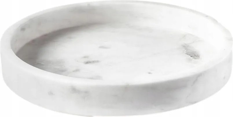 Tálca Kerek Dekoratív Márvány marble ékszer parfüm hamptons
