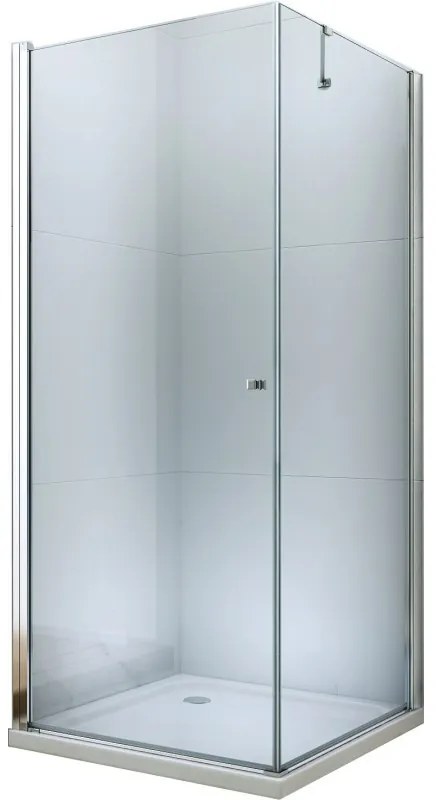 Mexen Pretoria zuhanykabin 85x50cm, 6mm-es üveg, króm profil-átlátszó üveg, 852-085-050-01-00
