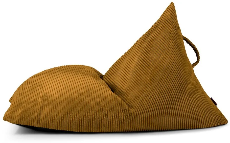 Mustársárga kordbársony gyerek babzsákfotel Razzy – SLOWDOWN
