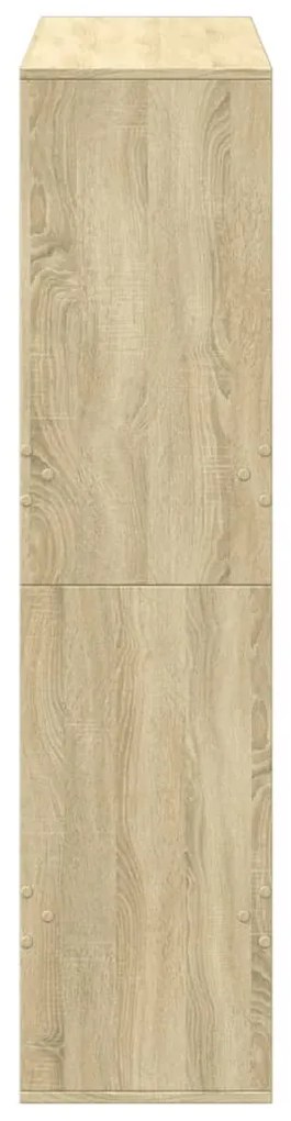 sonoma tölgy színű szerelt fa könyvespolc 100 x 33 x 135 cm