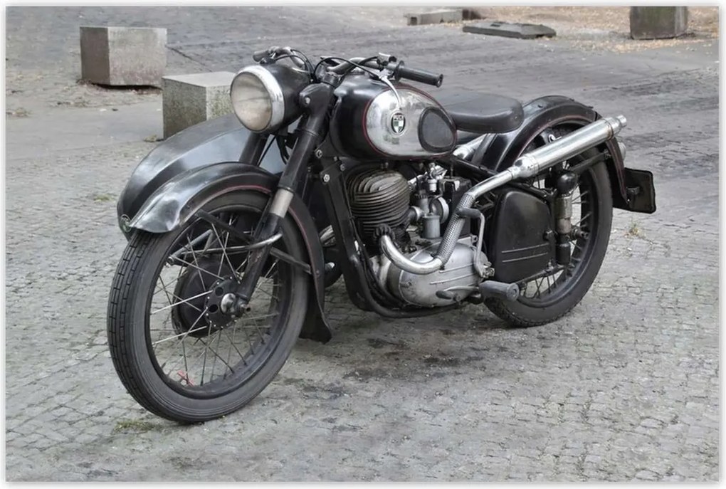 Poszterek 120x80 Klasszikus motorkerékpár Motor