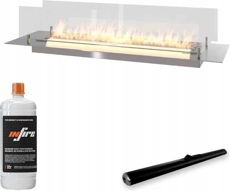 Biokandalló beépíthető bútor Inox 1000mm Szekrényégő