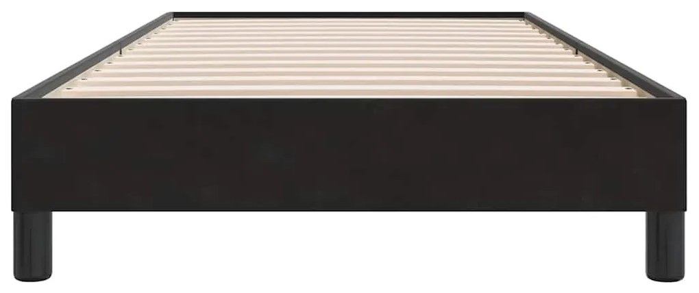 vidaXL ágykeret matrac nélkül Fekete 80x220 cm bársony