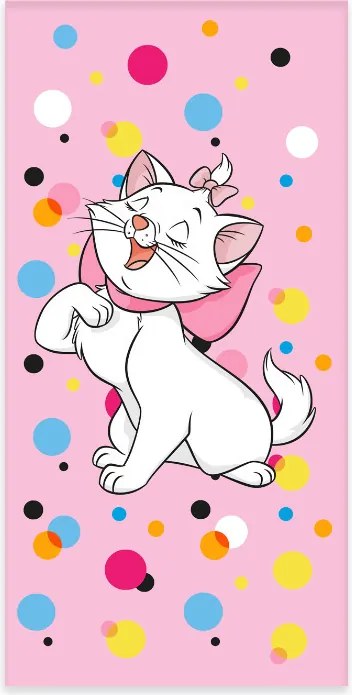 Disney Marie Bubbles fürdőlepedő, strand törölköző 60x120cm