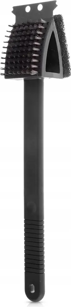 Grillkefe a grillrács tisztításához kaparó szivacs 3az1ben