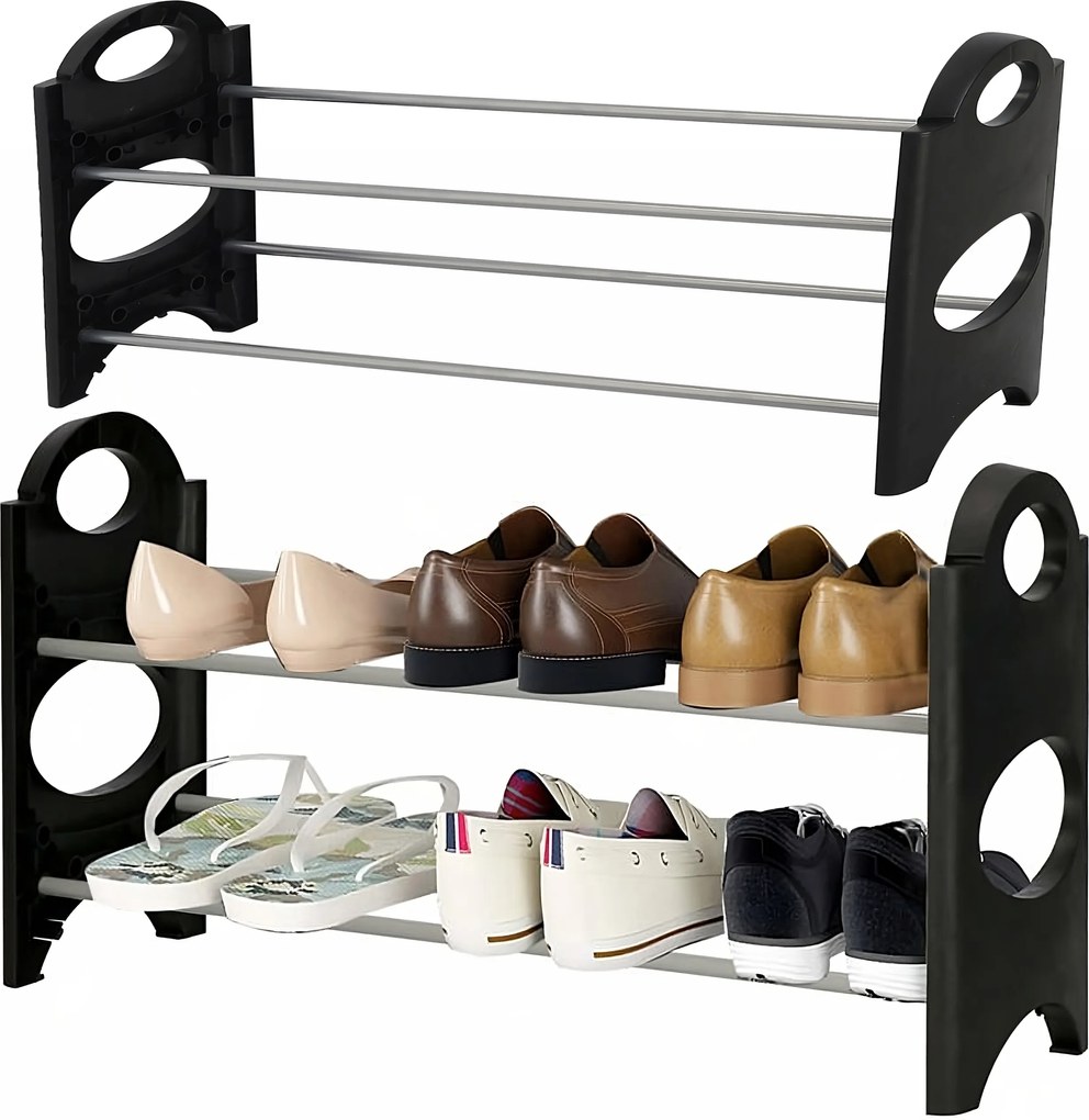 Cipőspolc Állvány Polc Rendszerező Szekrény 2 Szintes Cipő Az Előszobába