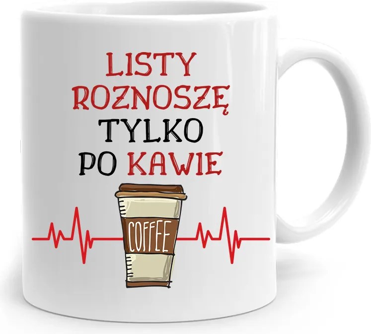 Ajándék Bögre Postásnak Kávé Után, fényképes nyomattal