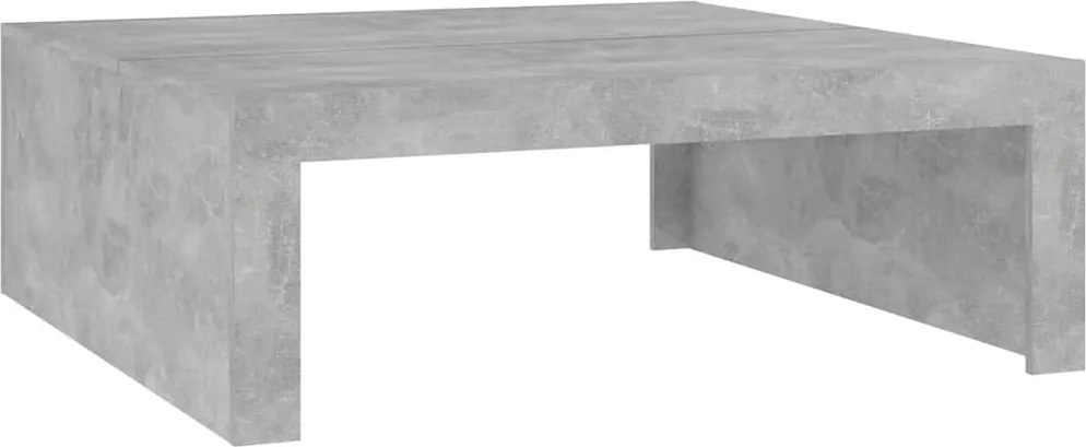 vidaXL betonszürke szerelt fa dohányzóasztal 100 x 100 x 35 cm