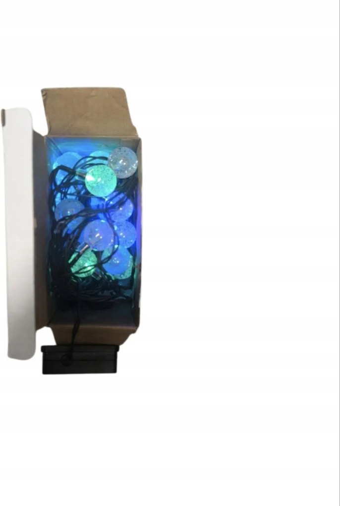 Napelemes Lámpák Girlanda kert erkély tejes Vízálló IP65 30 Led 6.5m