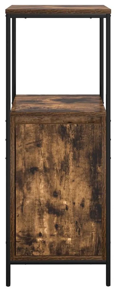 füstölt tölgy fürdőszobaszekrény polcokkal 36x35x95 cm
