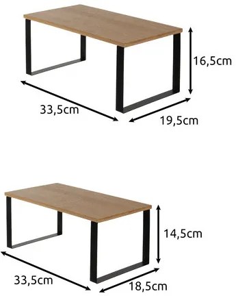 Bambusz konyhai polc - 2 db Ruhhy 25661