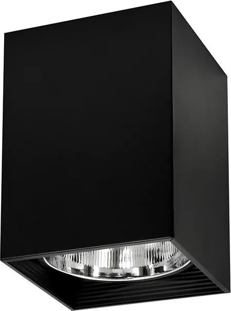 POLUX 307811 JUPITER Kocka Mennyezeti Lámpa Fekete E27 IP20