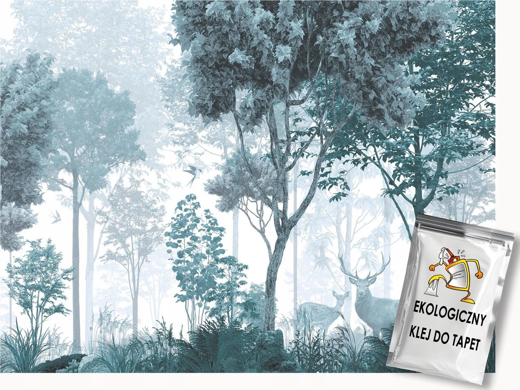 Fotótapéta Flizelina Tájkép Szabadtéri Erdő Park Fák Állatok 350x250 ragasztó