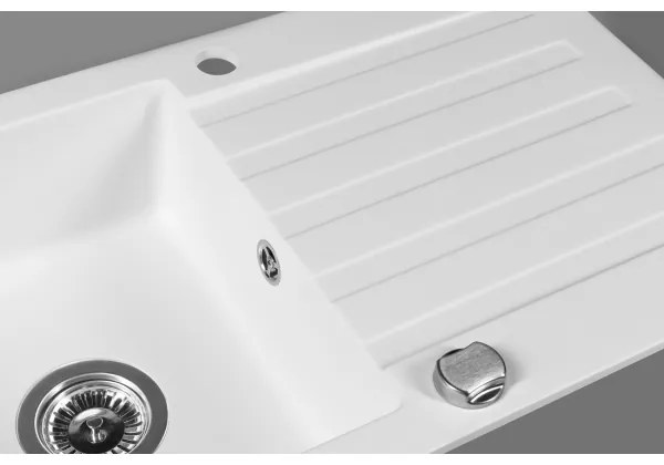 Sapho - konyhai mosogató 78x44 cm gránit/fehér