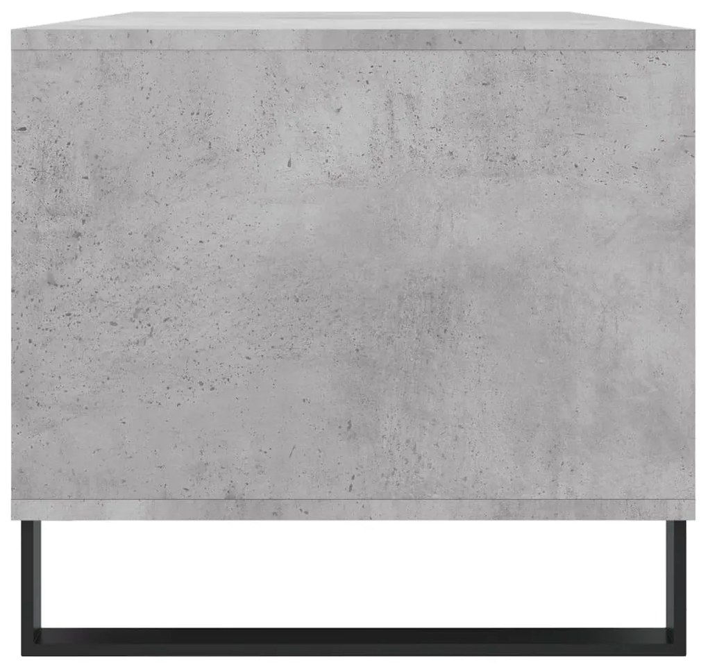 betonszürke szerelt fa dohányzóasztal 90x49x45 cm