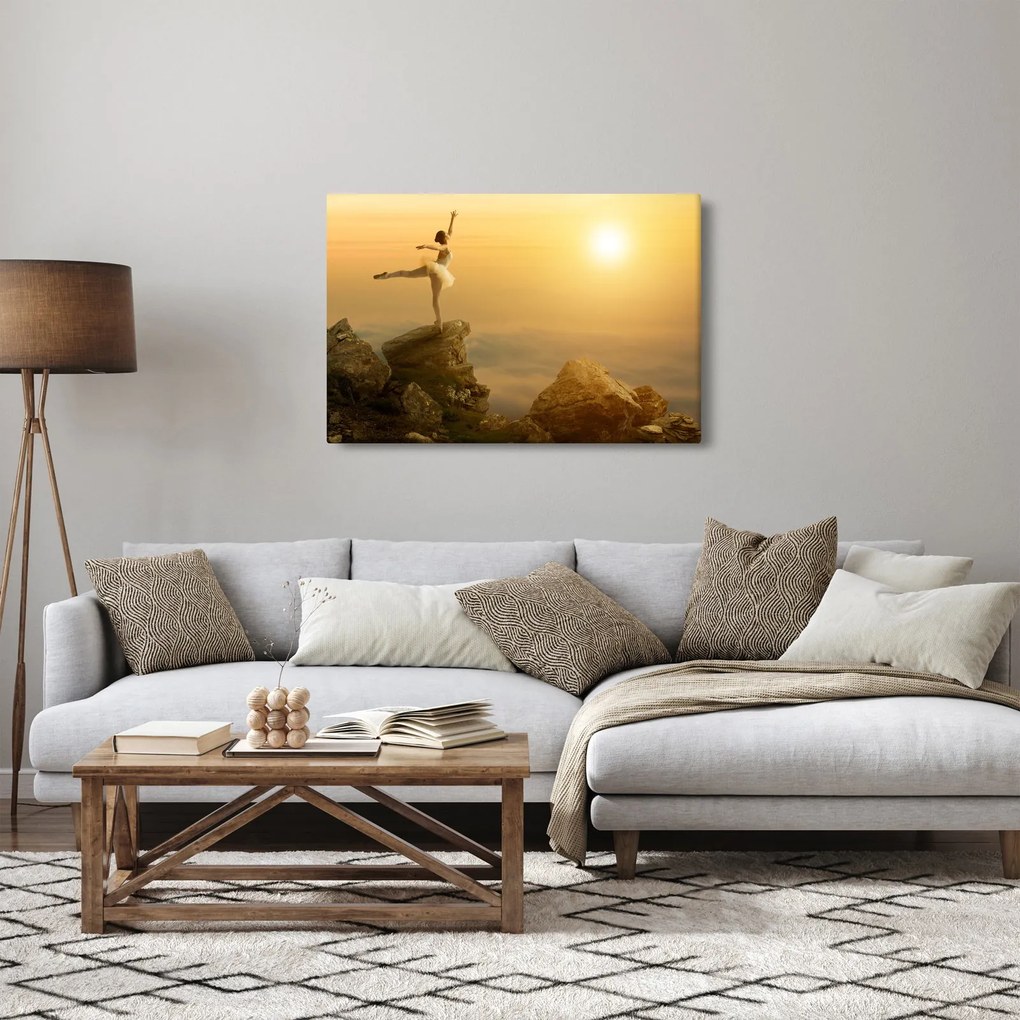 Kép - balerina a sziklán (90x60 cm)
