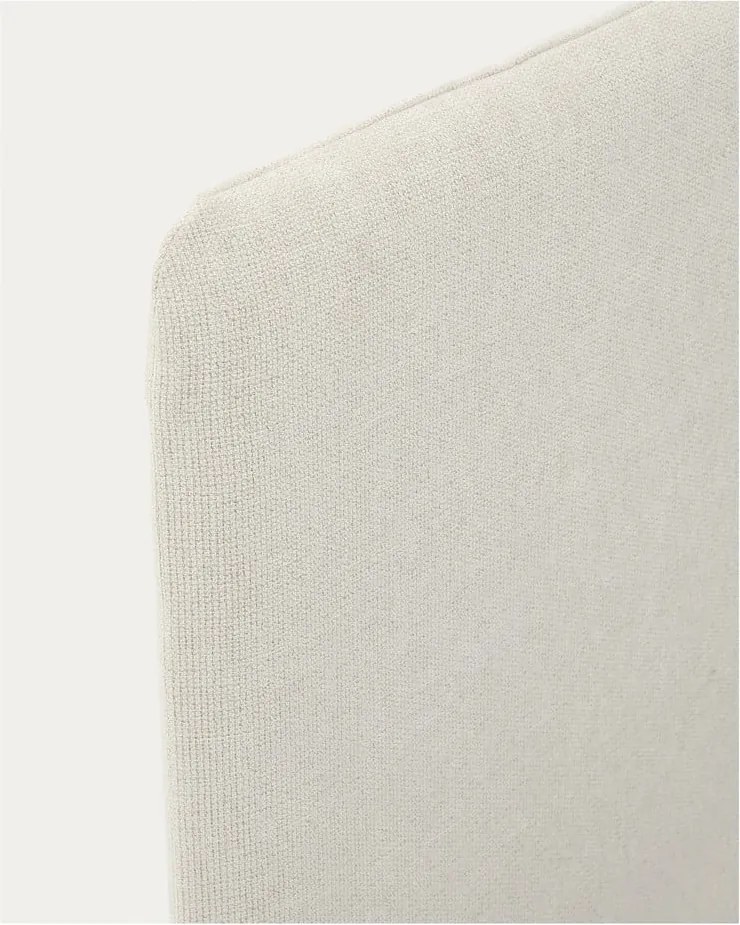 Szürke kárpitozott franciaágy ágyrács nélkül 160x200 cm Valma – Kave Home