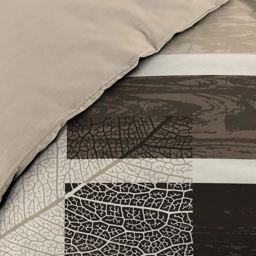 Barna kétszemélyes pamut ágyneműhuzat 200x200 cm So Natural – douceur d'intérieur