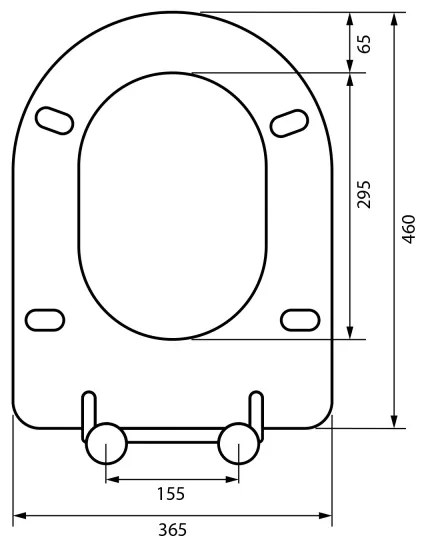 Sapho - WC-ülőke SoftClose szürke