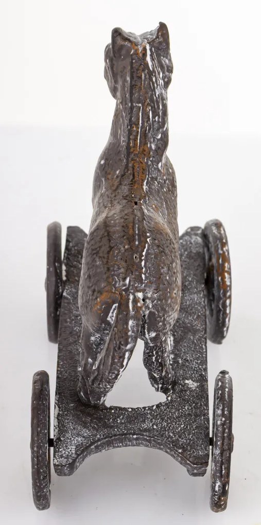 Dekoratív figura Ló fém barna 13,5x12,5x6,5cm