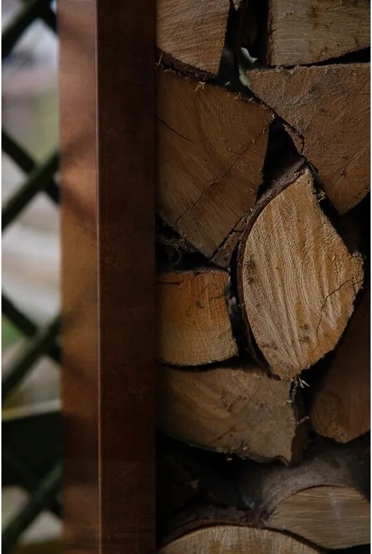 Stora Kerti fáskamra 120 x 80 x 40 cm, corten CORGARDEN 1037