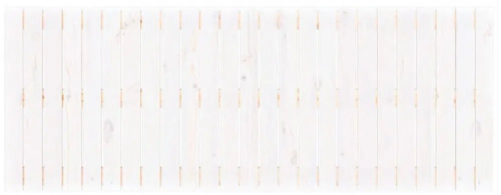fehér tömör fenyőfa fali fejtámla 159,5 x 3 x 60 cm