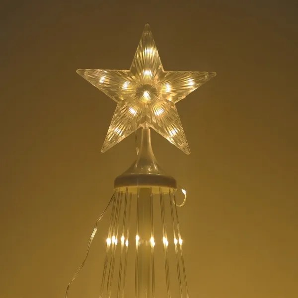 LED RGBW, dimmelhető kültéri karácsonyi dekoráció LED/4W/230V 180 cm IP44 + távirányító