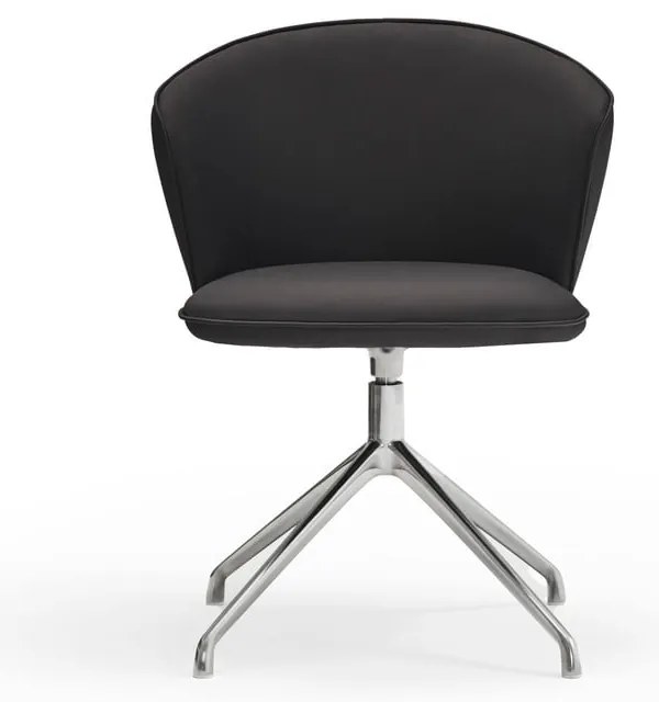 Fekete kárpitozott étkezőfotel szett 2 db-os Add – Teulat