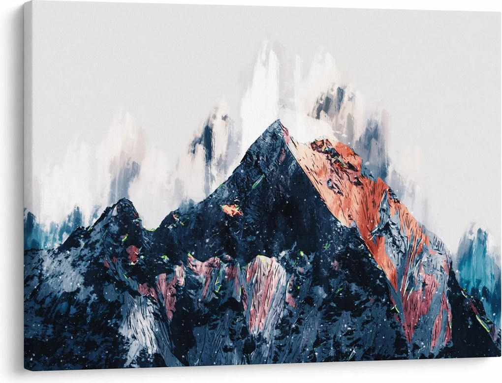 Kép - Absztrakt hegy (70x50 cm)