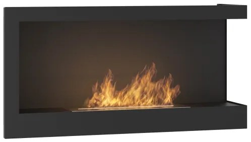 InFire - Sarok BIO kandalló 45x90 cm 3kW fekete