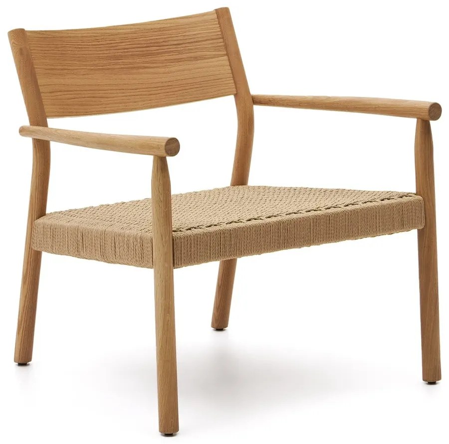 Világos natúr színű szőtt fotel Yalia – Kave Home