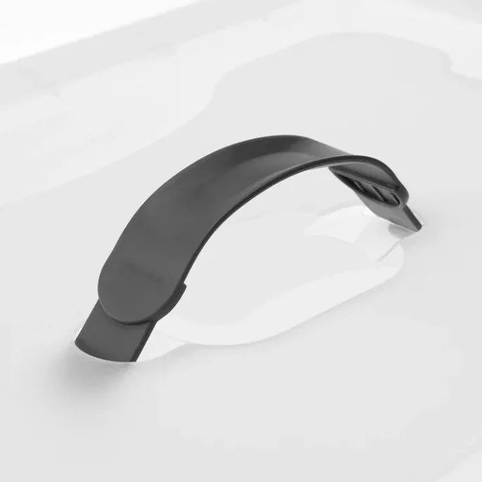 Tárolódoboz készlet  4 db 30 L műanyag áttetsző fedél