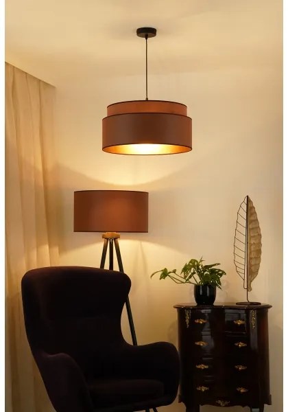 Brilagi - OREGON VEGE függeszték 1xE27/15W/230V, 45 cm, barna