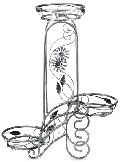 Virágállvány 88x65 cm ezüst