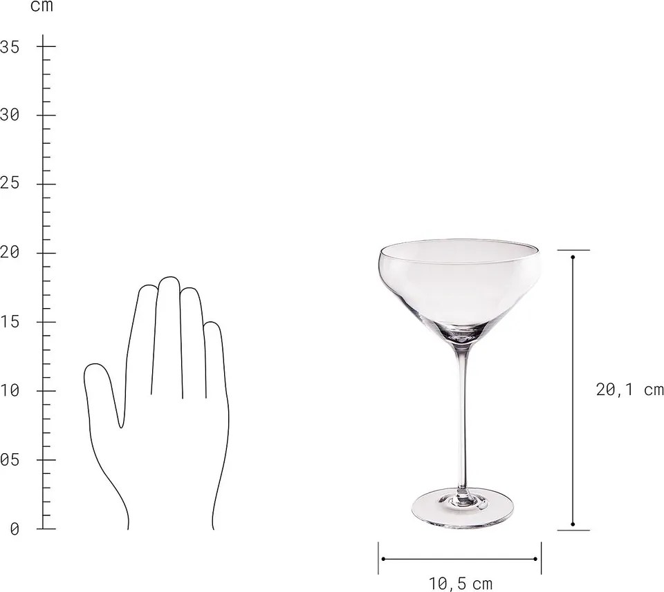 CLASSY HOUR koktél pohár 260ml