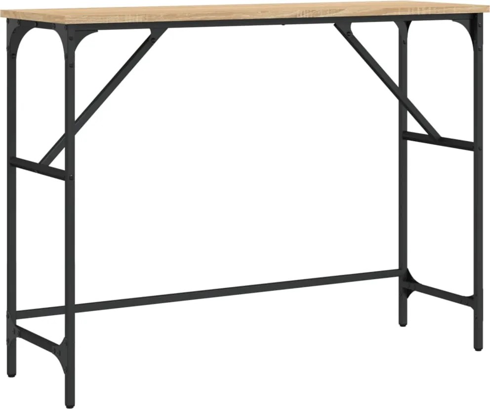 vidaXL sonoma tölgy színű szerelt fa dohányzóasztal 100x32x75 cm