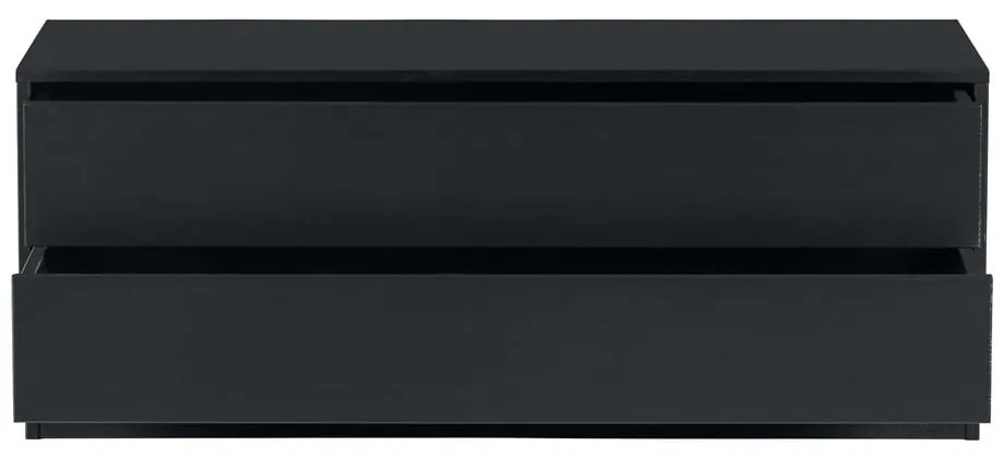 Fekete borovi fenyő moduláris TV-állvány 256x40 cm Finca – WOOOD