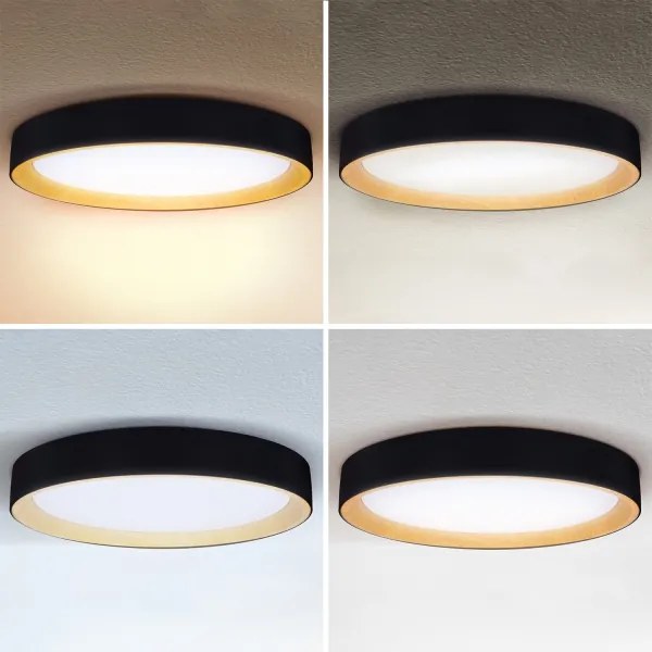 Brilagi - LED dimmelhető mennyezeti lámpatest LARIOS LED/72W/230V fekete Ø 59 cm + távirányító