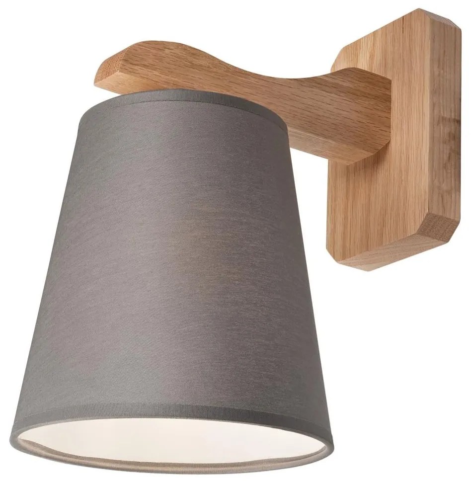 Fali lámpa ANDREA 1xE27/60W/230V tölgy/szürke