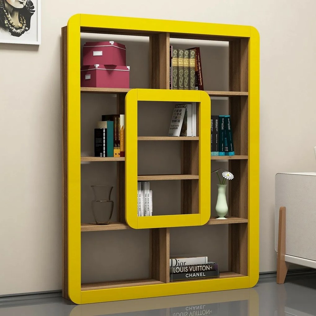 Orkide Yellow and Walnut könyvtár